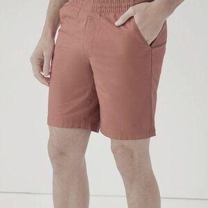 Pact‎ Organic Cotton Men's Canvas Shorts 9" Inseam Adobe Large Casual